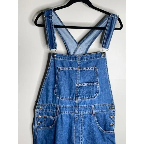 Free People We The Free Ziggy Denim Overalls Blue Denim Size S NEW - Picture 7 of 8